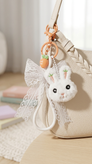 چارم/آویز پینترستی دست ساز پاپیونی خرگوش 🎀🐰🥕
