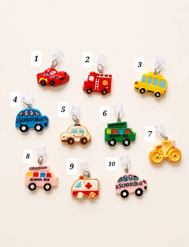Plug/سوکت آویز های پینک چارم طرح وسایل نقلیه 🚙✨️