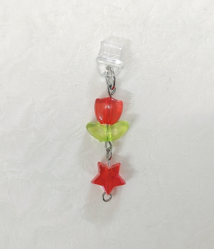 Plug/سوکت اویز پینک چارم طرح گل 🌷